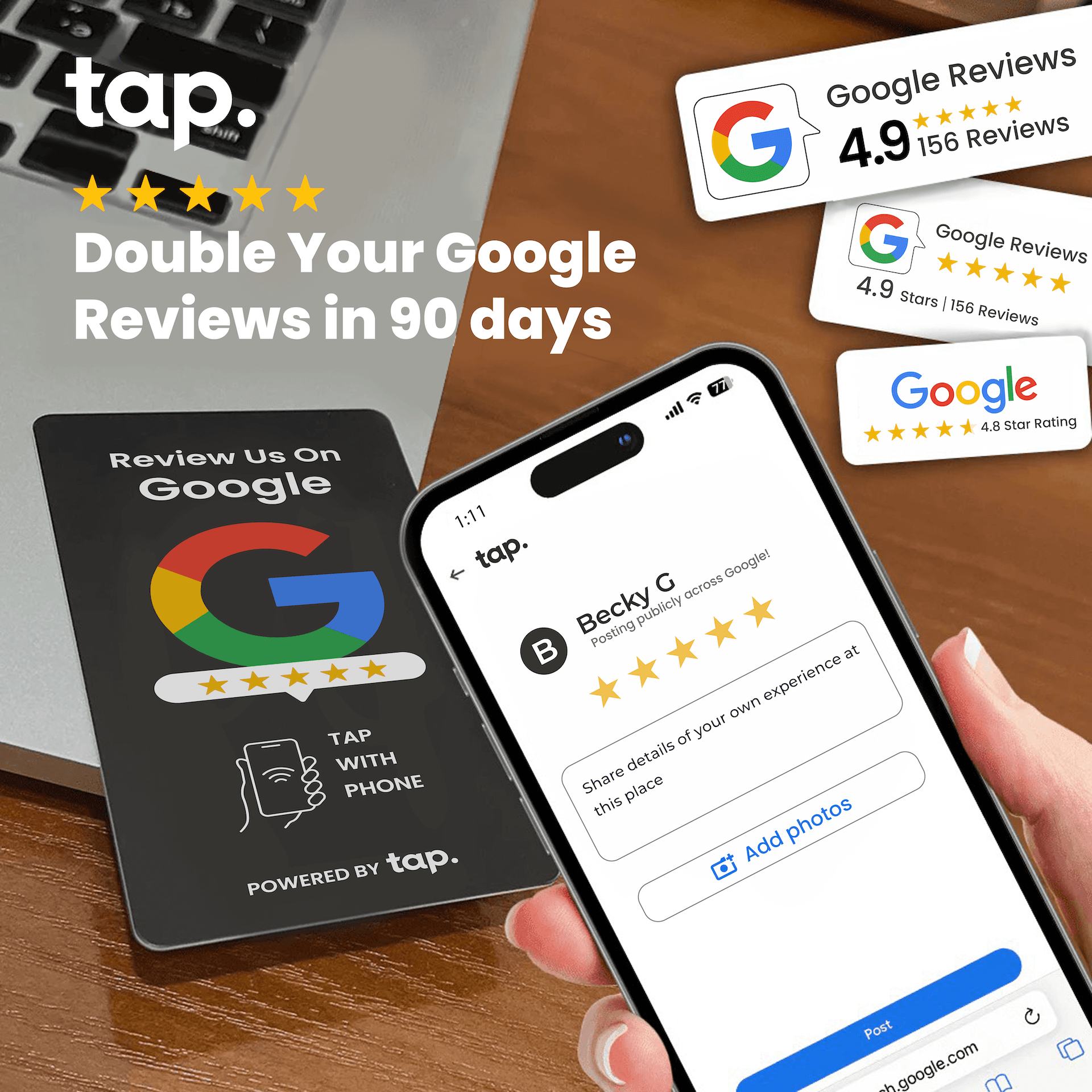 Google Review Cards - Instant Reviews Anywhere